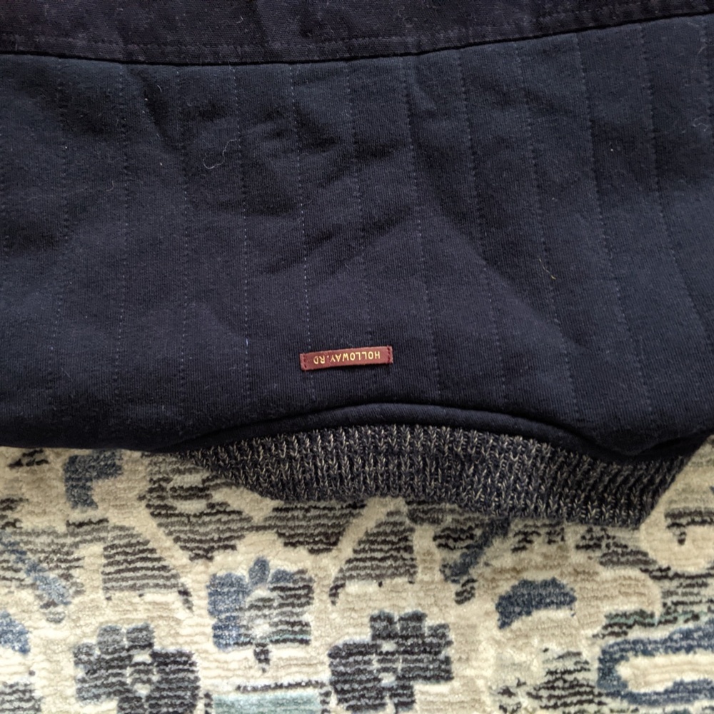 River Island Men's M Sweater/Bomber Jacket - Navy - Picture 6 of 9